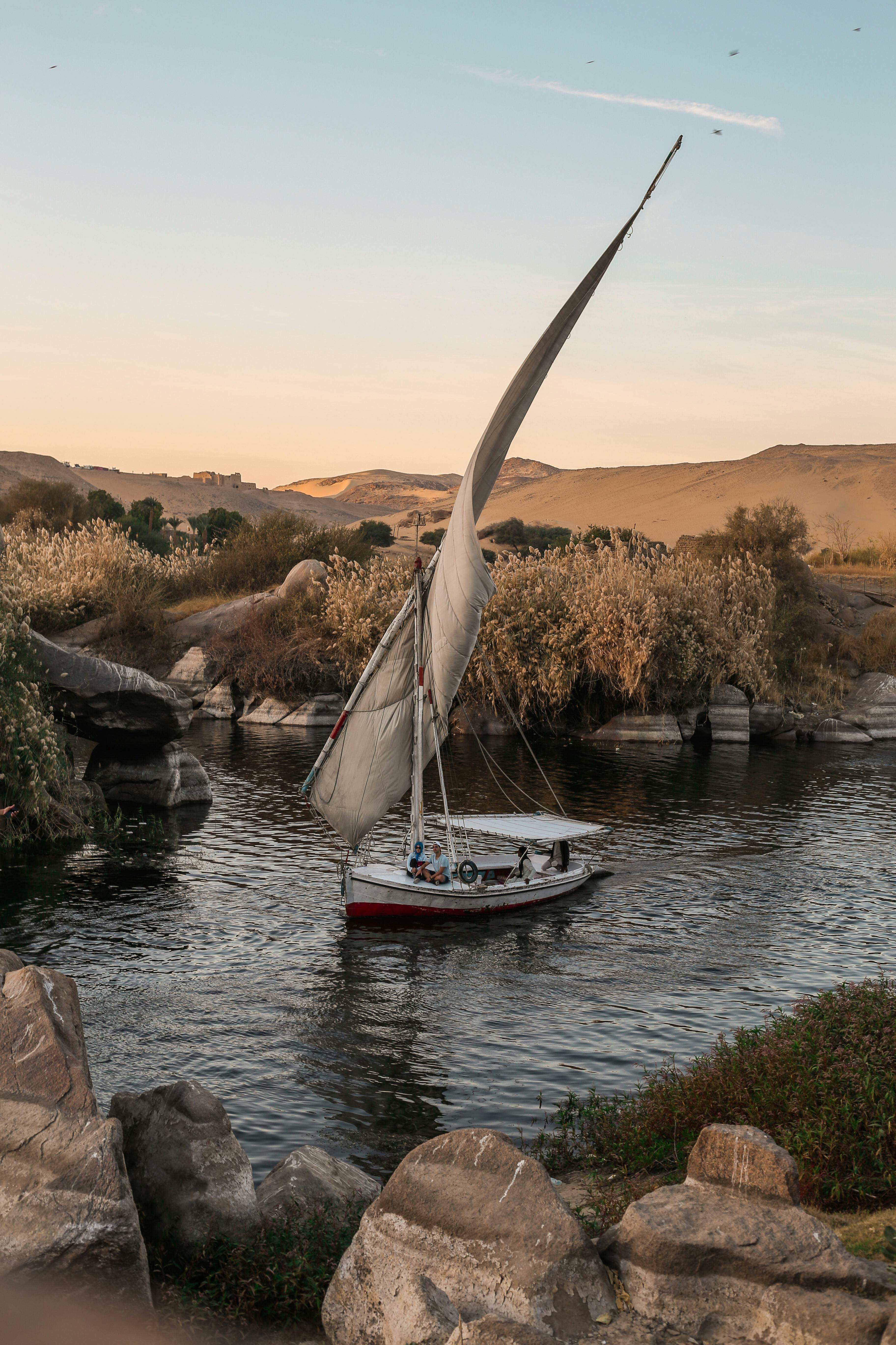a lateen rigged sailboat